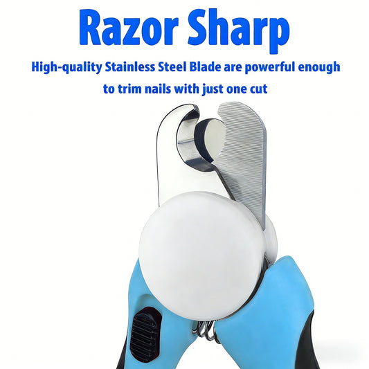 Dog & Cat Pets Nail Clippers and Trimmers - with Safety Guard to Avoid Overcutting, Free Nail File