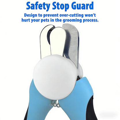 Dog & Cat Pets Nail Clippers and Trimmers - with Safety Guard to Avoid Overcutting, Free Nail File