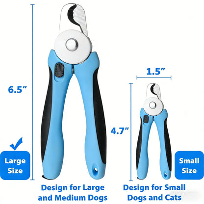 Dog & Cat Pets Nail Clippers and Trimmers - with Safety Guard to Avoid Overcutting, Free Nail File