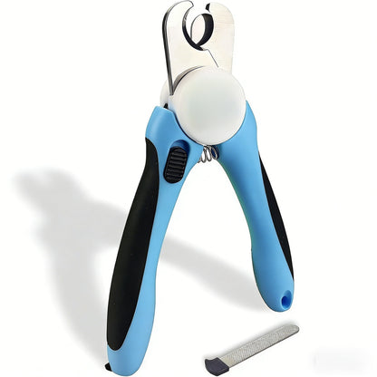 Dog & Cat Pets Nail Clippers and Trimmers - with Safety Guard to Avoid Overcutting, Free Nail File
